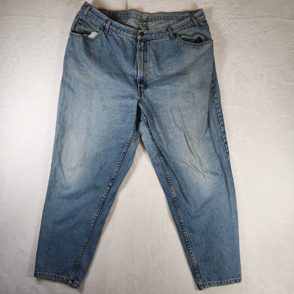 Vintage Jordache Basics Women's‎ Jeans 22W x 29 Light Wash High Rise Tapered Leg